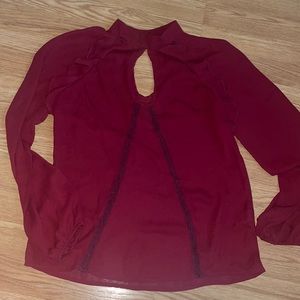 Maroon blouse size small